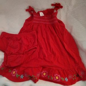 BabyGap sundress with diaper cover 18mo